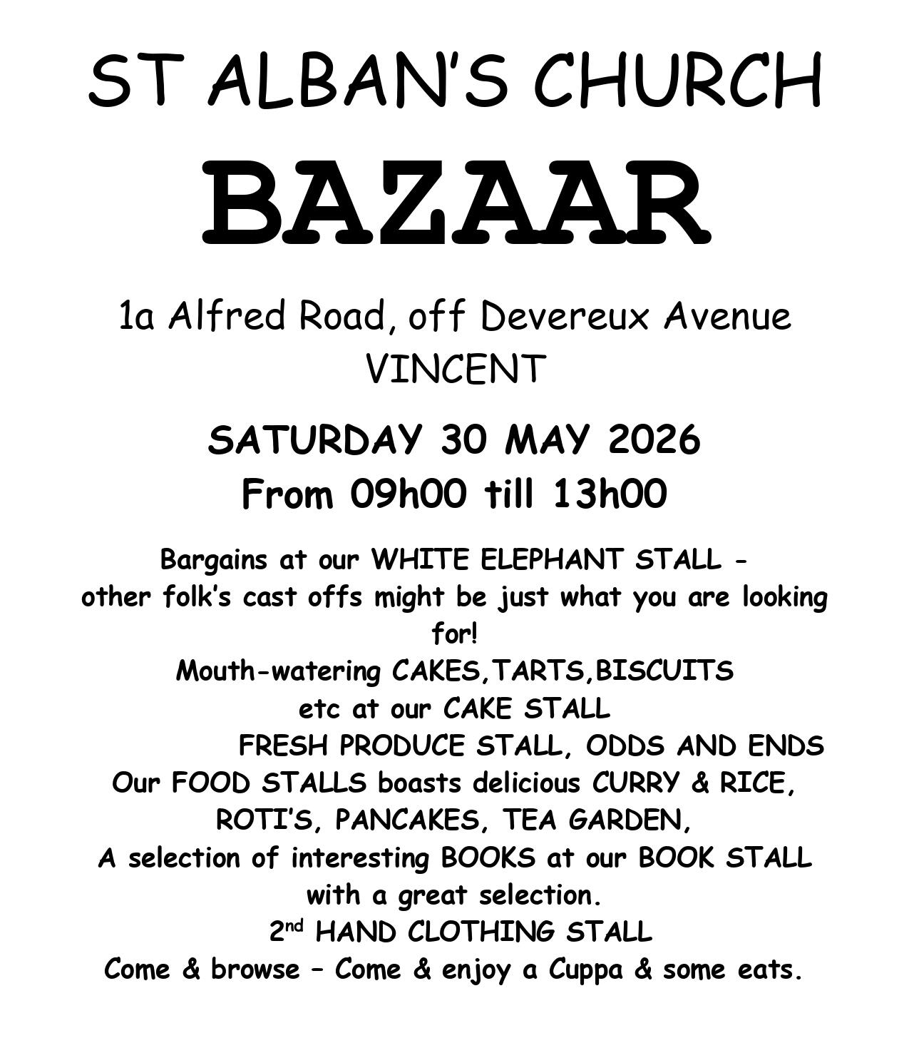 St Albans Bazaar